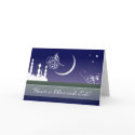 Islam Eid kareem mubarak Arabic mosque greeting card