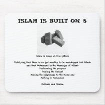 ISLAM IS BUILT ON 5 mousepads by alsakinahgifts ISLAM IS BUILT ON 5 mousepads