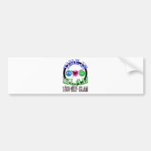 Islam is peace & love & happiness bumper sticker