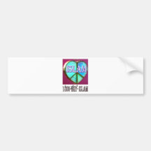 Islam is peace & love & happiness bumper stickers
