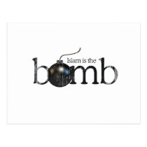 Islam is the bomb Faded.png postcards