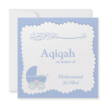 Islamic Aqiqa baby invitation bismillah muslim