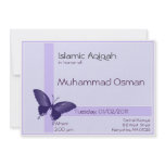 Islamic Aqiqa invitation - baby boy celebration