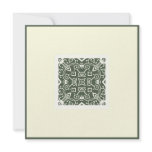 Islamic Arabic green ornament engagement wedding Invitations