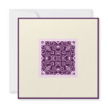 Islamic Arabic purple ornament engagement wedding Custom Invitations