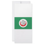 Islamic Conference Flag Rack Card Template