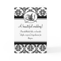 Islamic damask dua congratulations wedding card