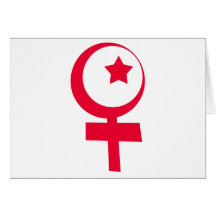 Islamic Feminism Symbol Greeting Card