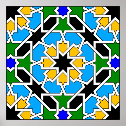 Islamic Pattern Poster | islamic geometric pattern poster zazzle Islamic Pattern Poster | islamic geometric pattern poster zazzle