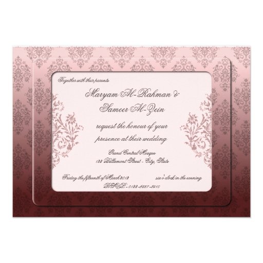 Islamic wedding engagement bismillah royal invite