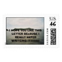 island 4x5, I HOPE YOU LIKE THIS LETTER BEcAUSE... postage