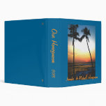 Island Beach Sunset Photo  Album 3 Ring Binders