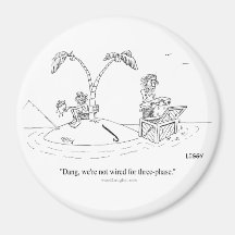 Island Cartoon 3" Magnet