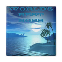 island cove -Worlds Best Boss magnets