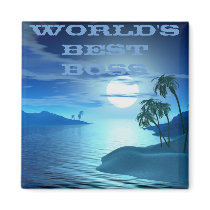 island cove -Worlds Best Boss magnets