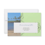 Island Destination Wedding Reception Card Custom Invitations