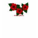 Island Diva Red Hibiscus Womens t-shirts by FractaGifts Island Diva Red Hibiscus Womens t-shirts