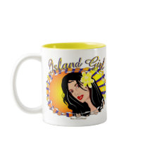 Island Girl mugs by MoonArtandDesigns Island Girl mugs