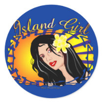 Island Girl stickers by MoonArtandDesigns Island Girl stickers