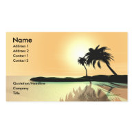 Island Gold - Business Size Business Card Templates