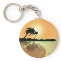 Island Gold Keychain