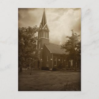 Island Grove Church postcard