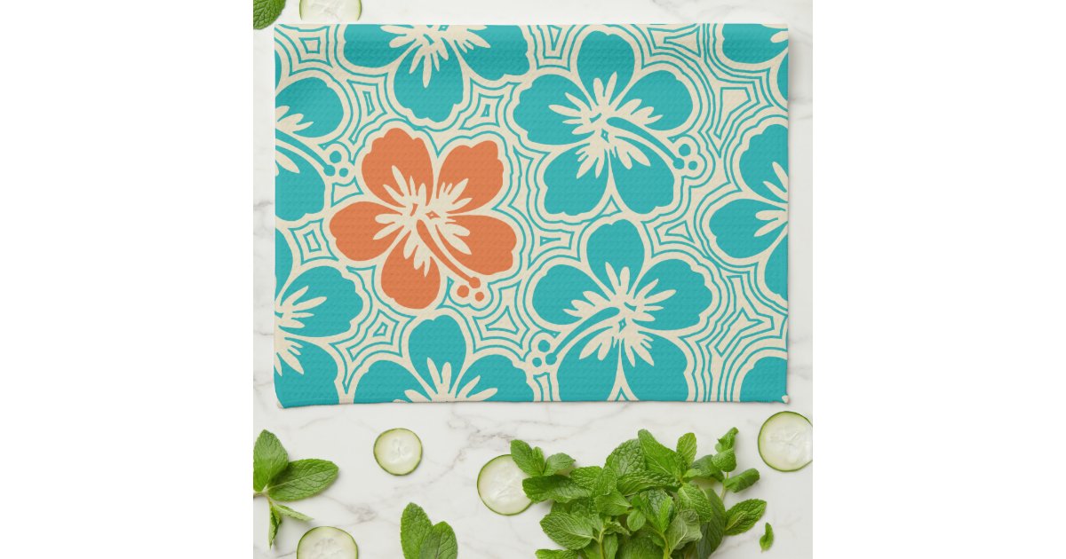 Island Hibiscus Hawaiian Kitchen Towel Zazzle