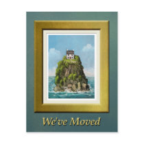 Island Home, We've Moved postcards by artberry Island Home, We've Moved postcards