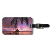 island luggage tag