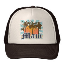 Island of Maui Hawaii Souvenir Hat
