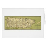 Island of Puerto Rico Map 1900 cards