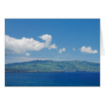 Island on the horizon greeting cards