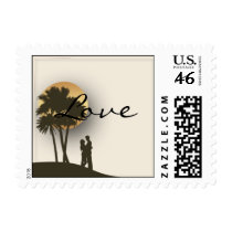 Island Paradise Postage Stamp