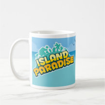 Island Paradise Scene Mug