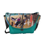 Island Summer Vacation Labradors Courier Bag