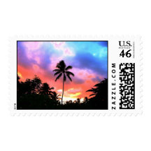 Island Sunset Stamp