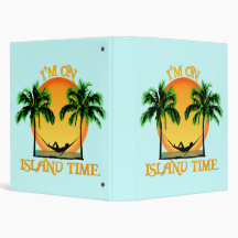 Island Time 3 Ring Binders