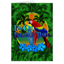 Island Time Sunset Card