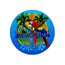 Island Time Sunset Clock