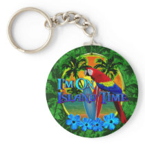 Island Time Sunset Keychains