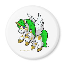 Island Uni flying over Mystery Island magnets by neopets Island Uni flying over Mystery Island magnets