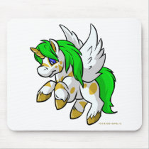 Island Uni flying over Mystery Island mousepads by neopets Island Uni flying over Mystery Island mousepads