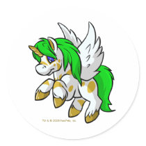 Island Uni flying over Mystery Island stickers by neopets Island Uni flying over Mystery Island stickers