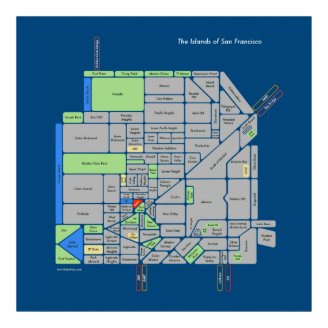 Islands of San Francisco (large) Posters