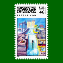 Islands w/ apple - Postage postage by JLegry Islands w/ apple - Postage postage