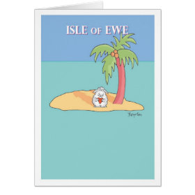 ISLE OF EWE GREETING CARD