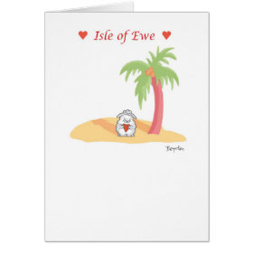 ISLE OF EWE Valentine by Boynton Greeting Card