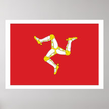 Isle of man Flag Posters