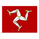Isle Of Man High quality Flag Post Cards