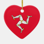Isle of Man – Manx Flag Christmas Tree Ornament